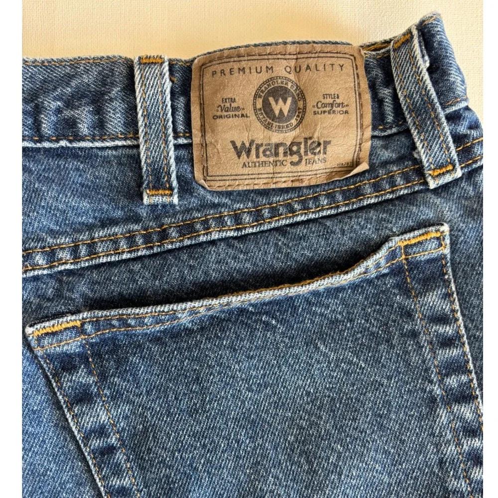 Wrangler ATG Upland Pants Men's 38x30 Denim Jean Rugged Gear Brush Guard Hunting
